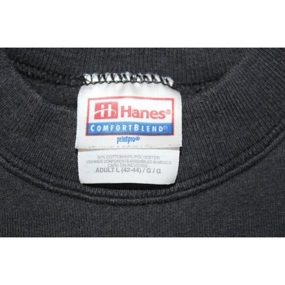 Vintage 90s Rudolph Red-Nosed Reindeer Christmas Sweatshirt Charcoal Adult Large - Picture 2 of 6